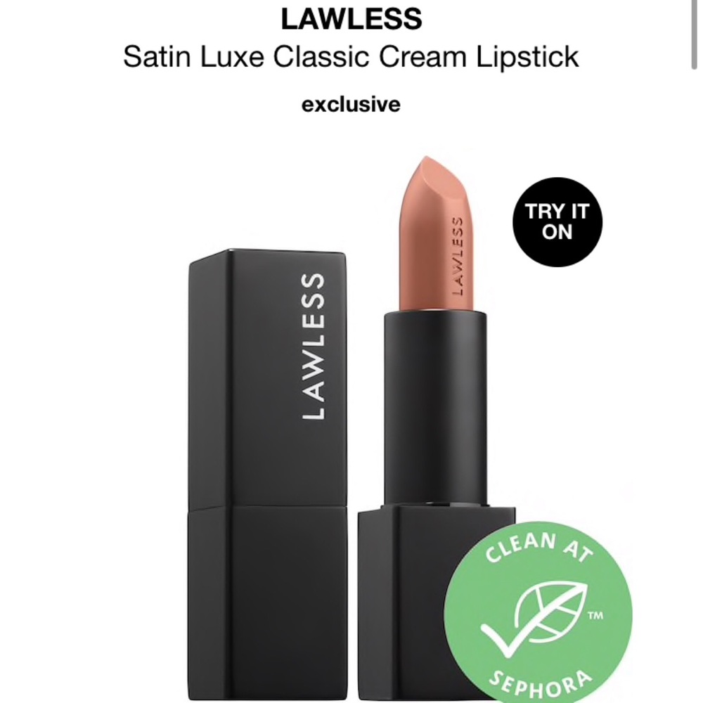 LAWLESS
Satin Luxe Classic Cream Lipstick